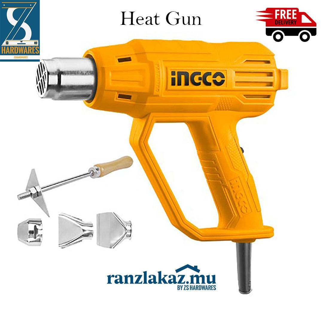 Ingco HG2000385 Heat Gun / Hot Air Gun 2000W (SS)