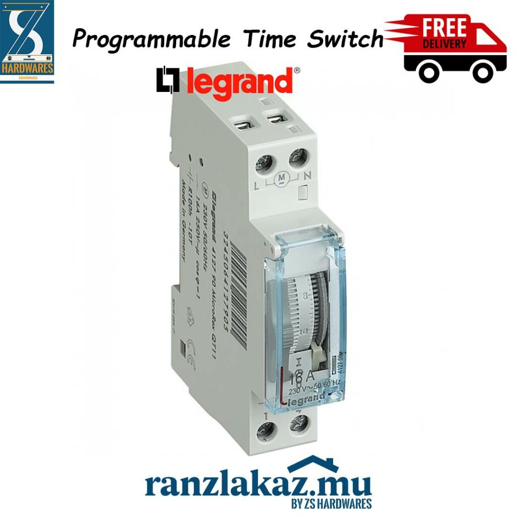 Timer Analogue Legrand 412790 Ranzlakaz.mu, Quincaillerie ZS Hardware