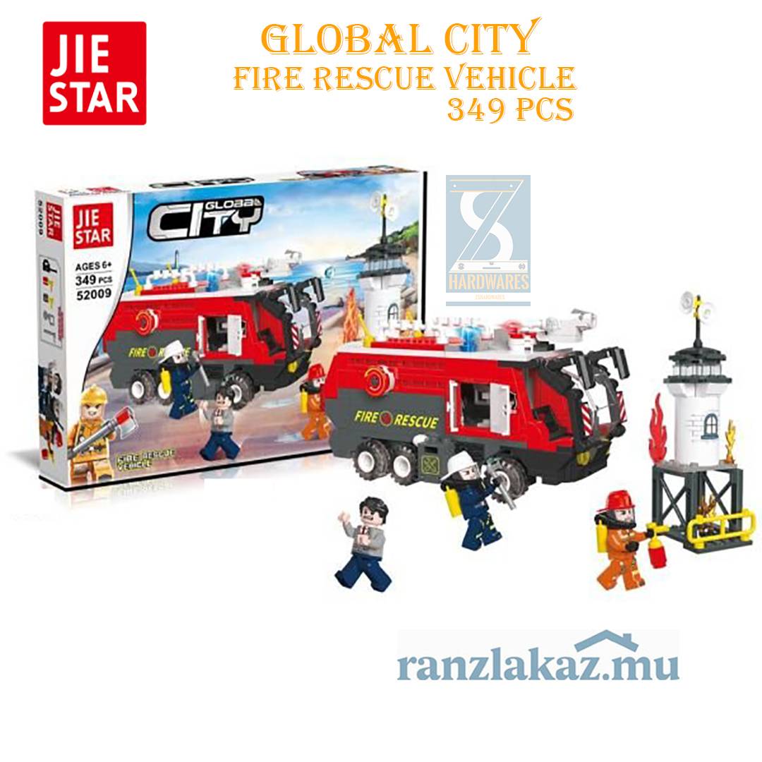 Fire Rescue Vehicle Global City 52009 Quincaillerie ZS  Hardware Store, Mauritius