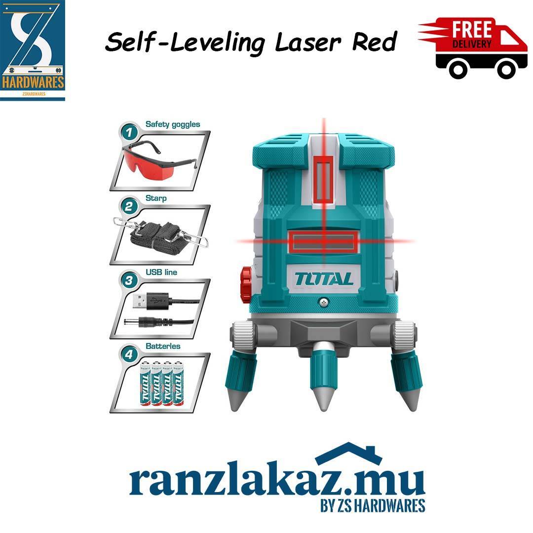 Self Leveling Line Laser Red Total tll306505 - , Quincaillerie  ZS Hardware Store, Mauritius